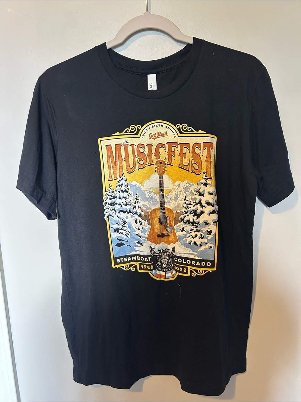 MusicFest Steamboat Colorado Black Graphic Tee